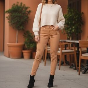 L'AGENCE Margot High Rise Skinny Tan Ankle Jeans